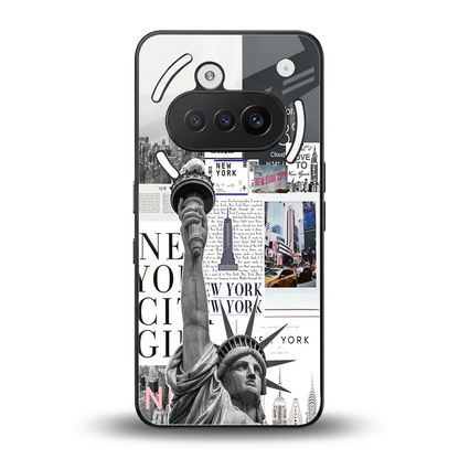 NY Dream back phone cover | glass case for nothing phone 3a