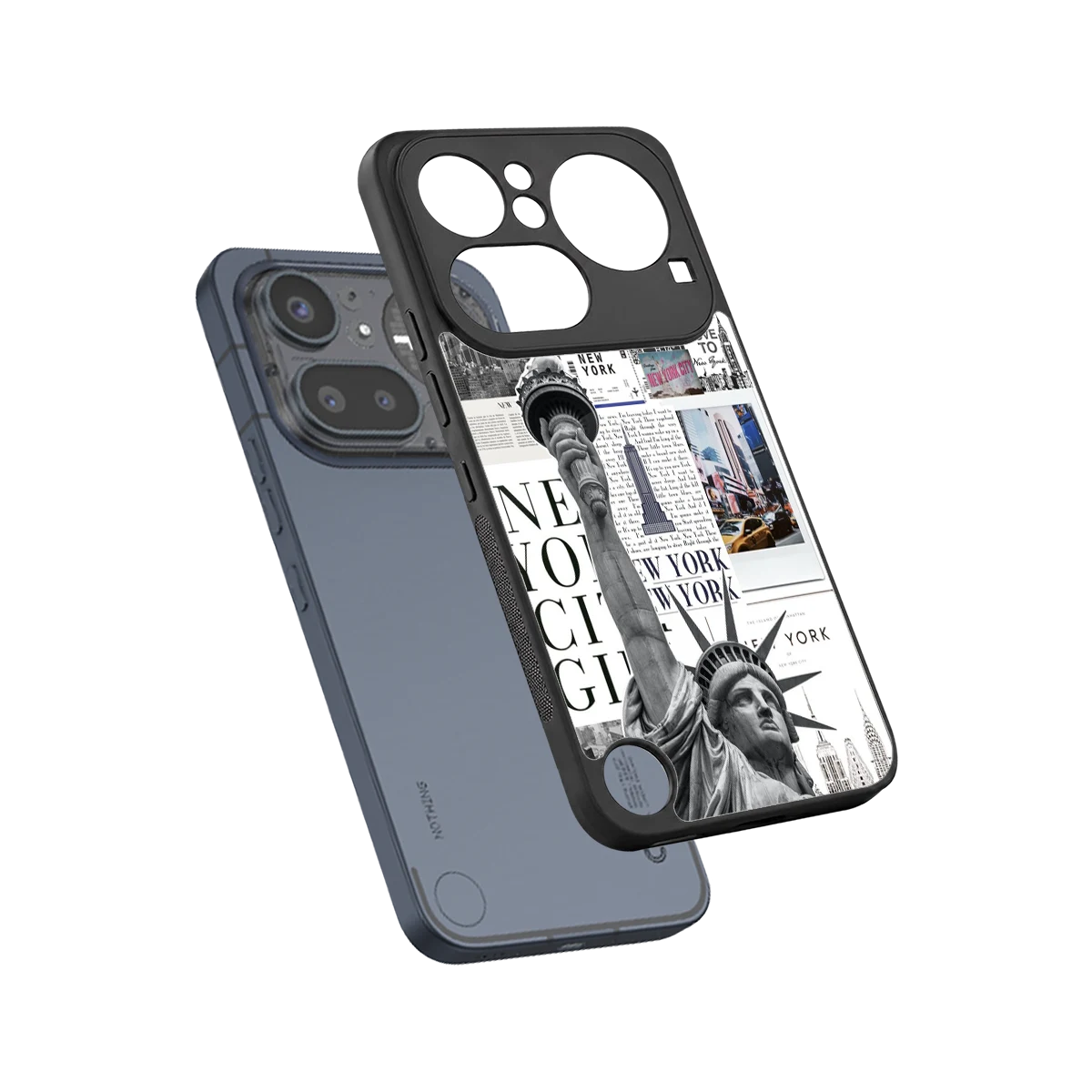 NY Dream sleek nothing phone 4a pro cover with tempered glass back and TPU edges