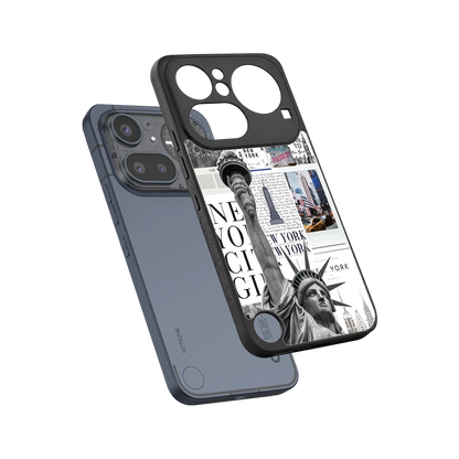 NY Dream sleek nothing phone 4a pro cover with tempered glass back and TPU edges