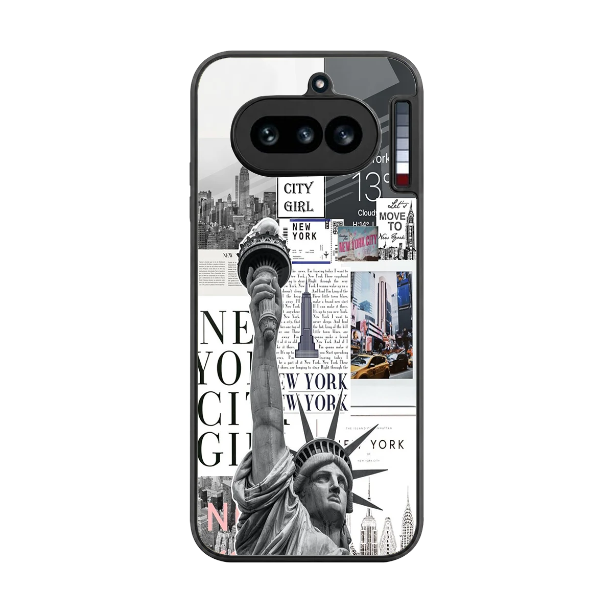 NY Dream back phone cover | glass case for nothing phone 4a