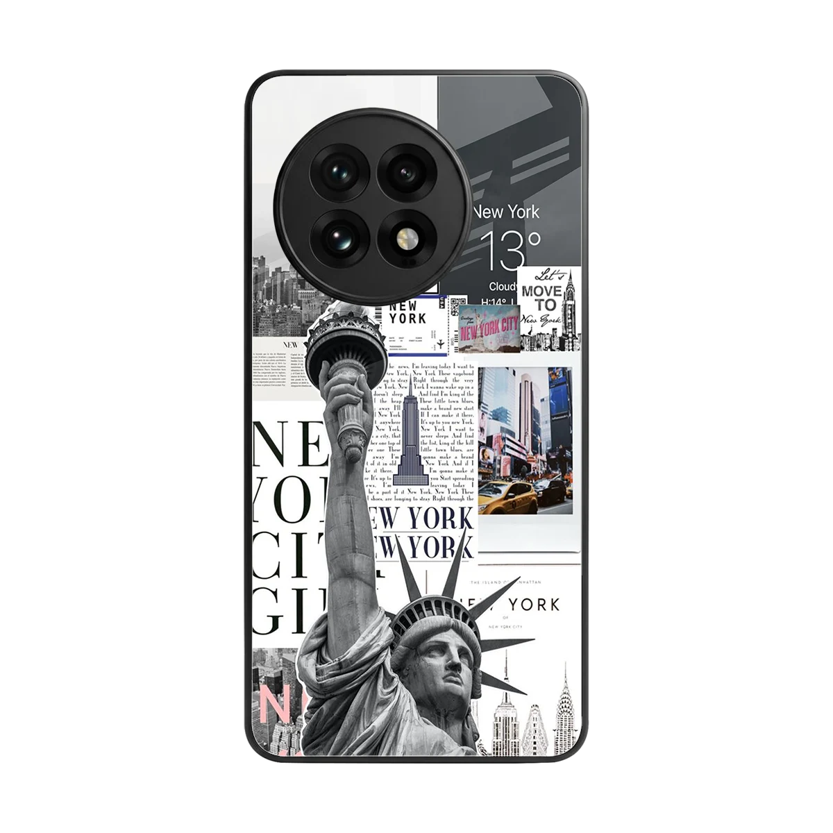 NY Dream back phone cover | glass case for oneplus 13r