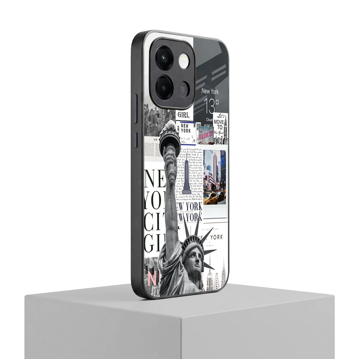 NY Dream oneplus 13s mobile cover | shockproof glass phone case