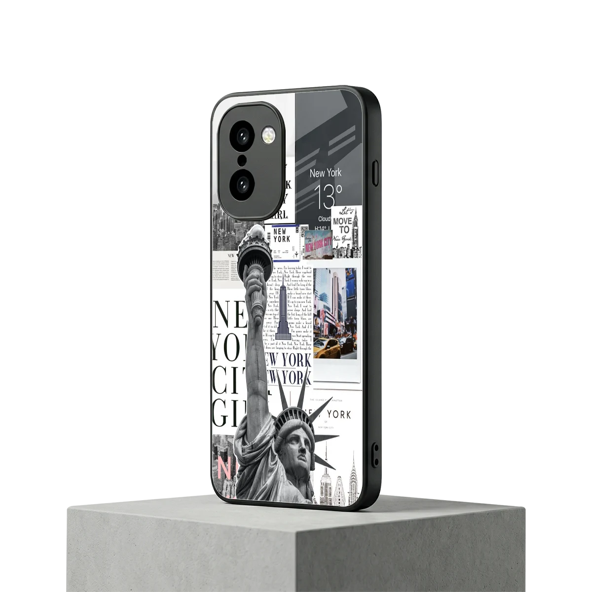 NY Dream oneplus 15r mobile cover | shockproof glass phone case