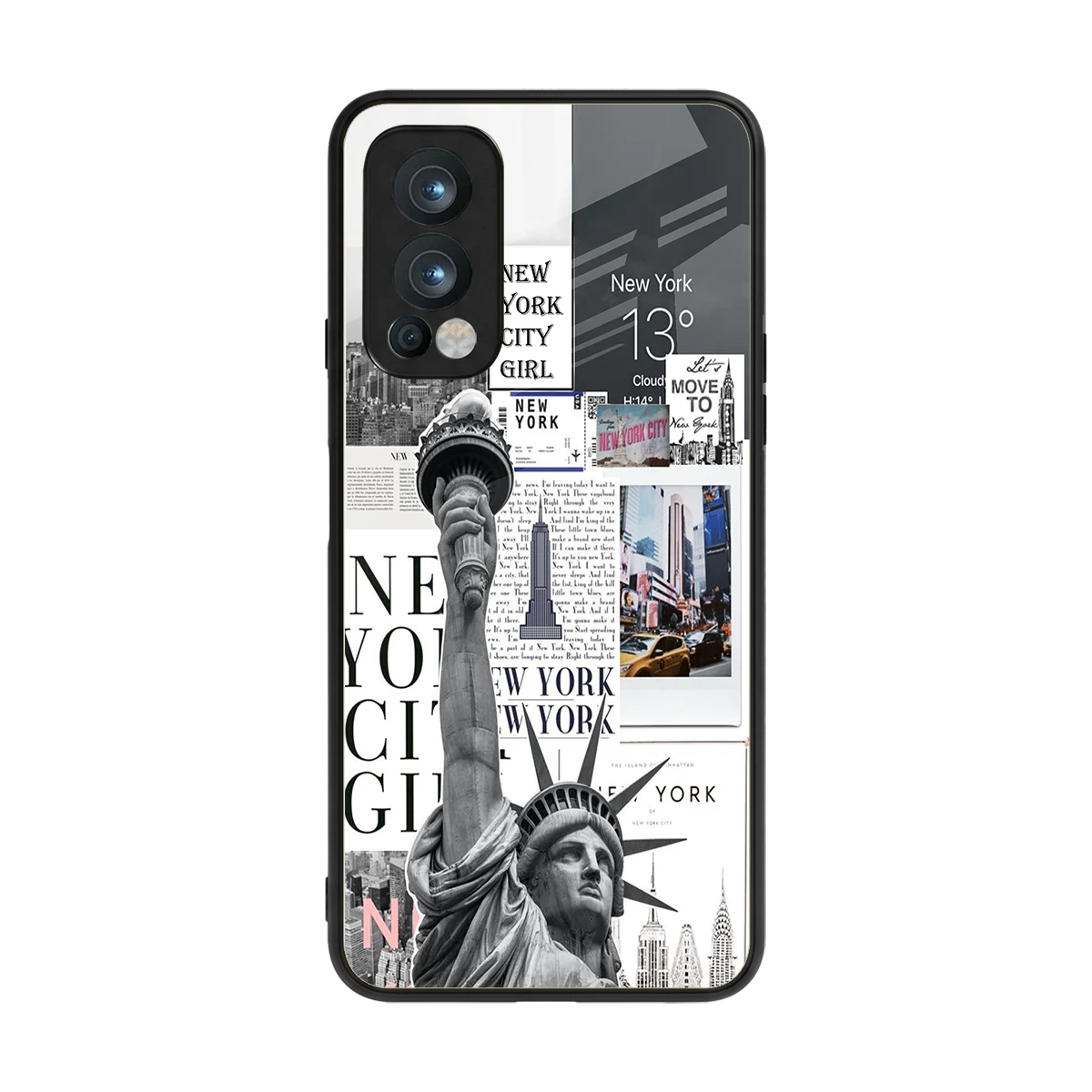 NY Dream back phone cover | glass case for oneplus nord 2