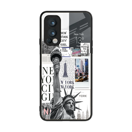NY Dream back phone cover | glass case for oneplus nord 2