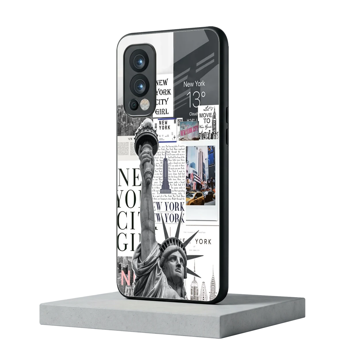 NY Dream oneplus nord 2 mobile cover | shockproof glass phone case
