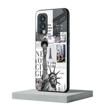 NY Dream oneplus nord 2 mobile cover | shockproof glass phone case