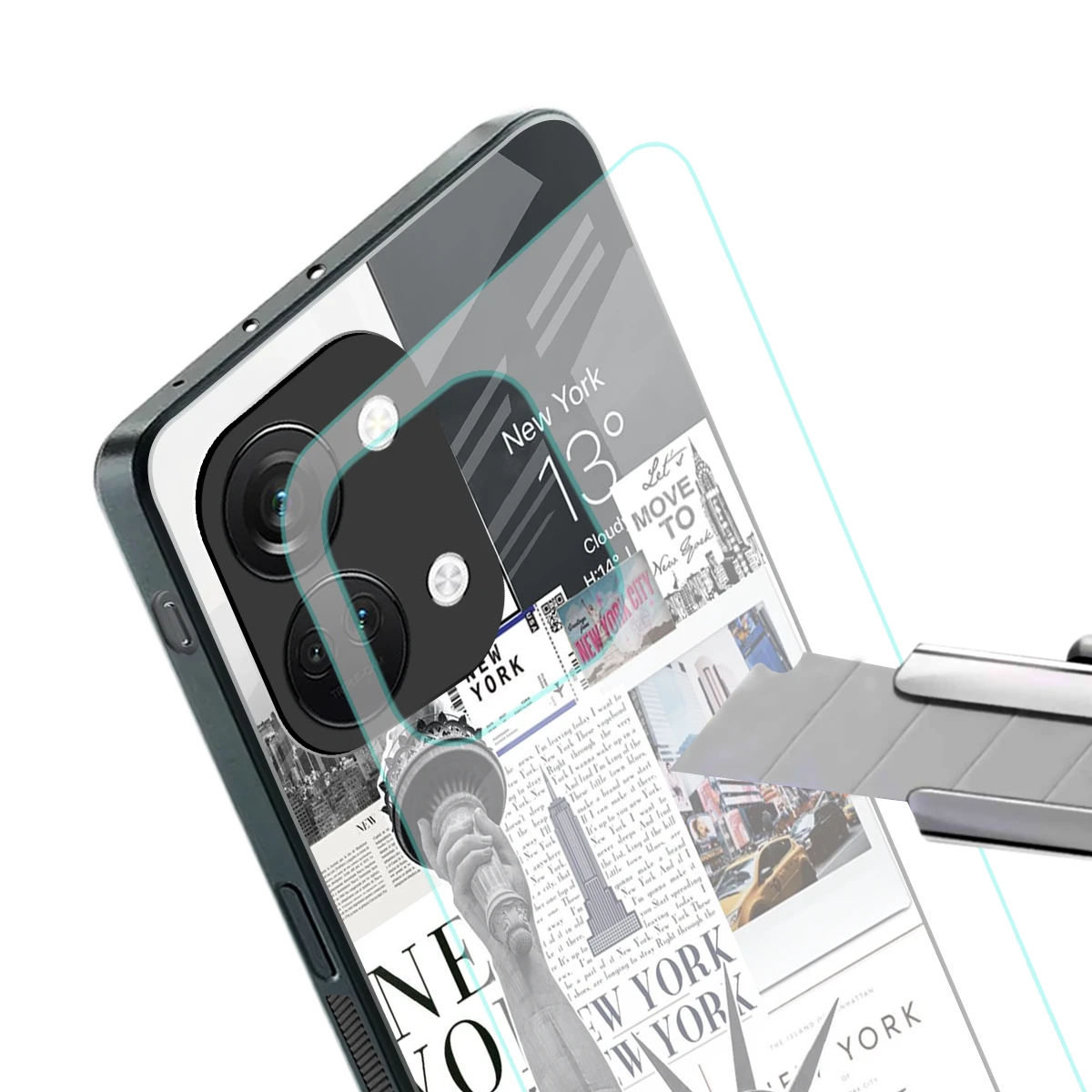 NY Dream stylish phone case for oneplus nord 3 | glossy glass and slim fit