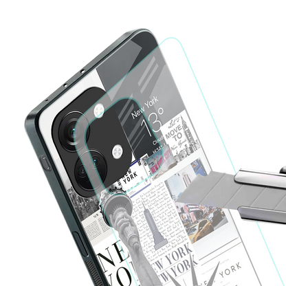 NY Dream stylish phone case for oneplus nord 3 | glossy glass and slim fit