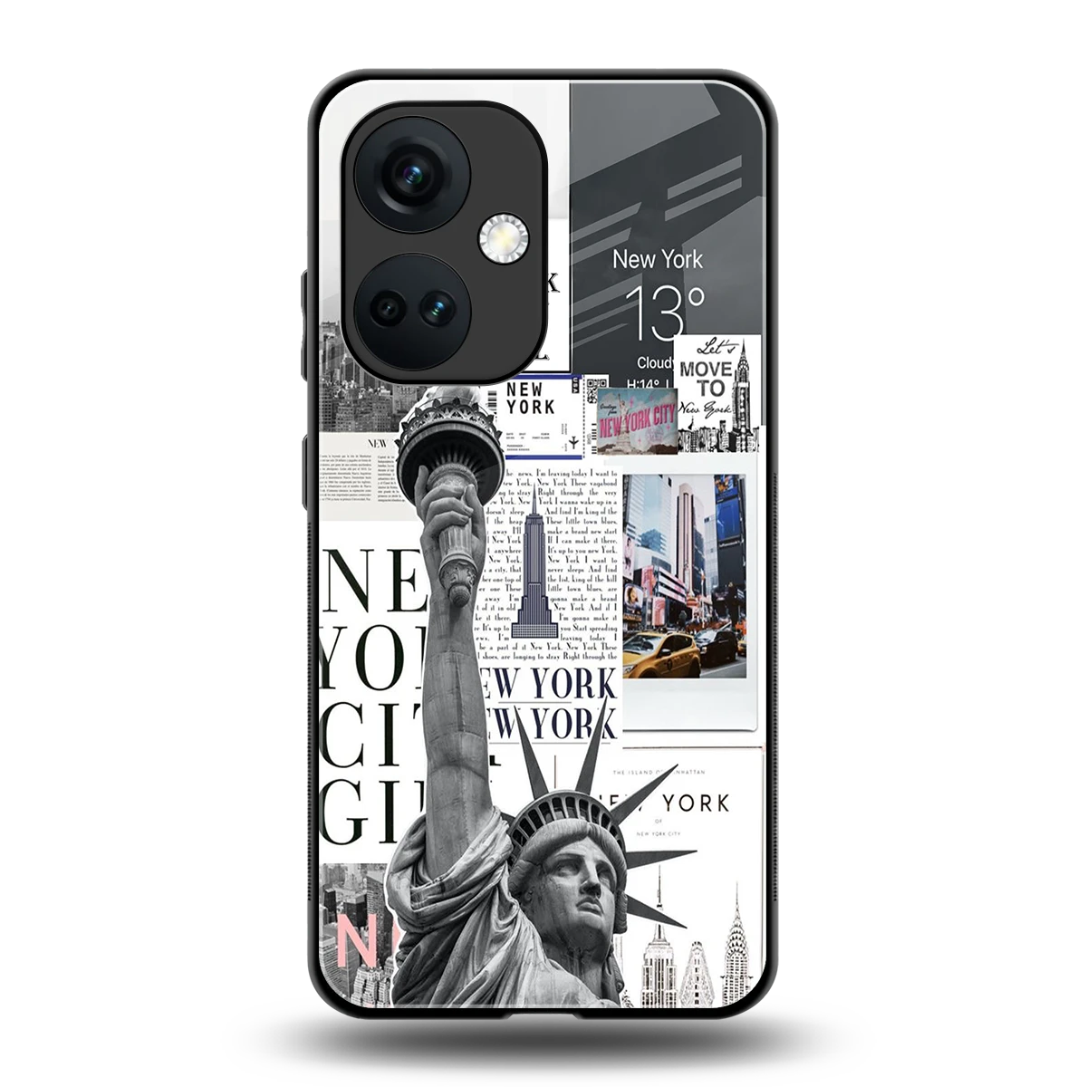 NY Dream back phone cover | glass case for oneplus nord ce 3