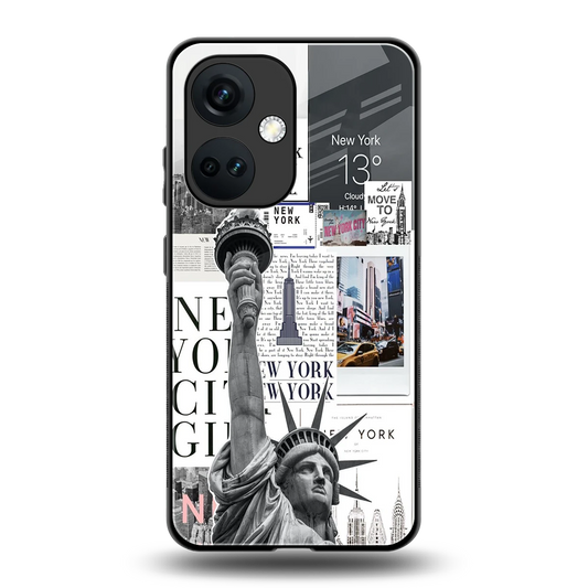 NY Dream back phone cover | glass case for oneplus nord ce 3