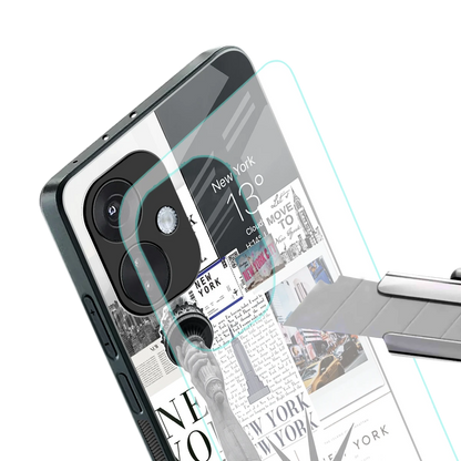 NY Dream stylish phone case for oneplus nord ce 3 | glossy glass and slim fit