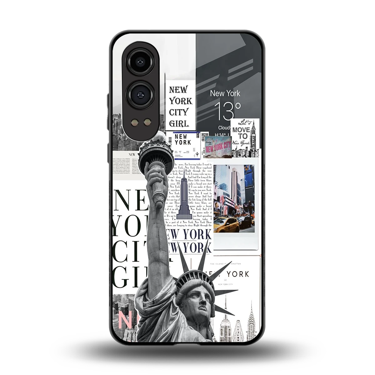 NY Dream back phone cover | glass case for oneplus nord ce 4 lite