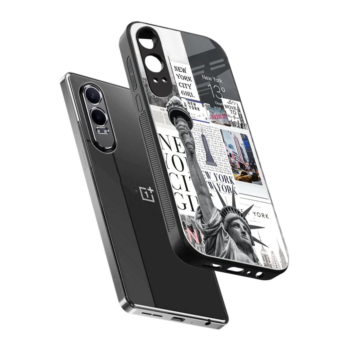 NY Dream sleek oneplus nord ce 4 lite cover with tempered glass back and TPU edges