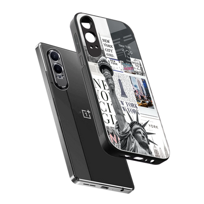 NY Dream sleek oneplus nord ce 4 lite cover with tempered glass back and TPU edges