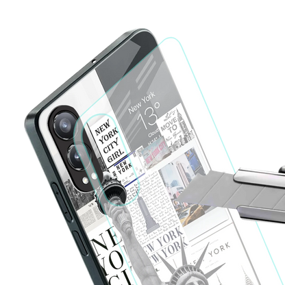 NY Dream stylish phone case for oneplus nord ce 4 lite | glossy glass and slim fit