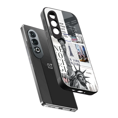 NY Dream sleek oneplus nord ce 4 cover with tempered glass back and TPU edges