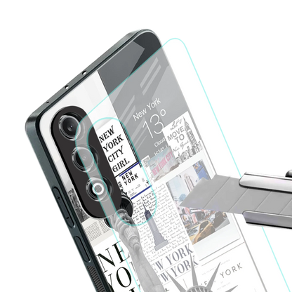 NY Dream stylish phone case for oneplus nord ce 4 | glossy glass and slim fit