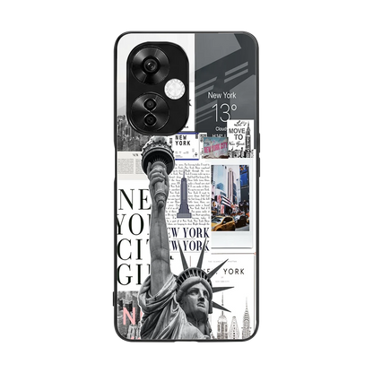 NY Dream back phone cover | glass case for oneplus nord ce 3 lite