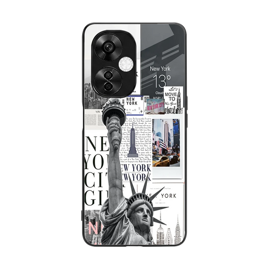 NY Dream back phone cover | glass case for oneplus nord ce 3 lite