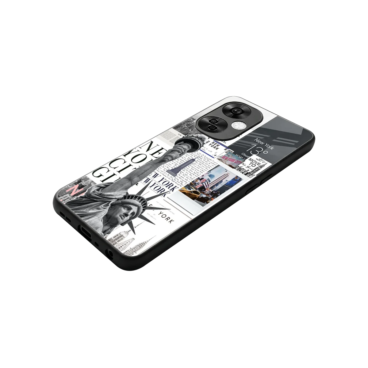 NY Dream stylish phone case for oneplus nord ce 3 lite | glossy glass and slim fit