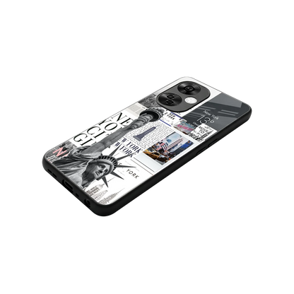 NY Dream stylish phone case for oneplus nord ce 3 lite | glossy glass and slim fit