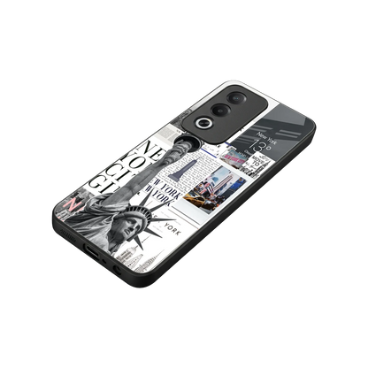 NY Dream stylish phone case for oppo a3 pro | glossy glass and slim fit
