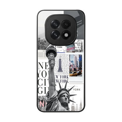 NY Dream back phone cover | glass case for oppo f29 5g
