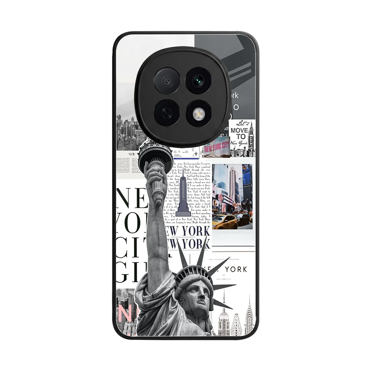 NY Dream back phone cover | glass case for oppo f29 pro 5g
