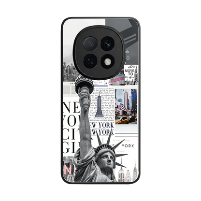 NY Dream back phone cover | glass case for oppo f29 pro 5g