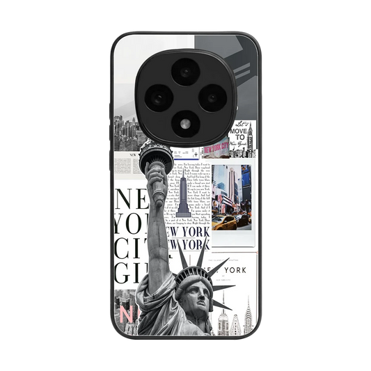 NY Dream back phone cover | glass case for oppo f31 pro 5g
