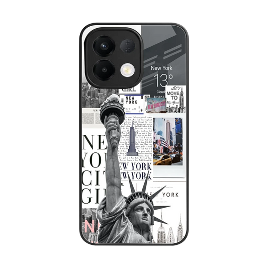 NY Dream back phone cover | glass case for oppo k13 5g