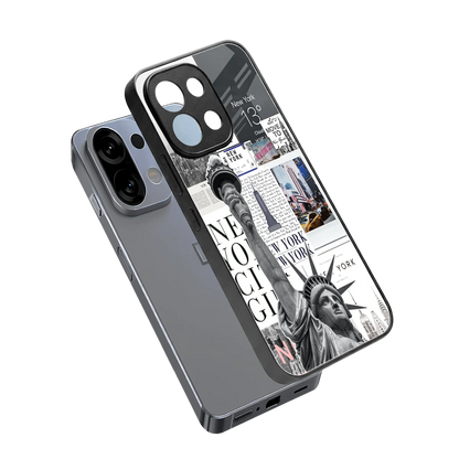 NY Dream sleek oppo k13 5g cover with tempered glass back and TPU edges