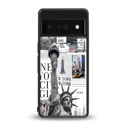 NY Dream back phone cover | glass case for google pixel 6 pro
