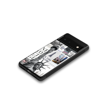 NY Dream google pixel 6a mobile cover | shockproof glass phone case