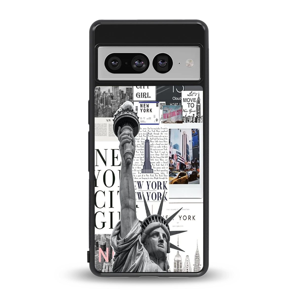 NY Dream back phone cover | glass case for google pixel 7 pro