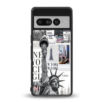 NY Dream back phone cover | glass case for google pixel 7 pro