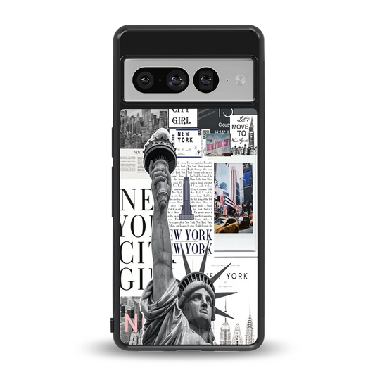 NY Dream back phone cover | glass case for google pixel 7 pro