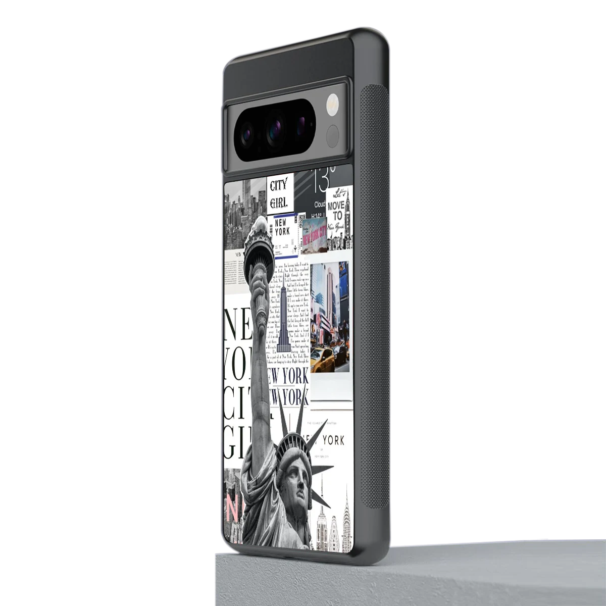 NY Dream stylish phone case for google pixel 8 pro | glossy glass and slim fit