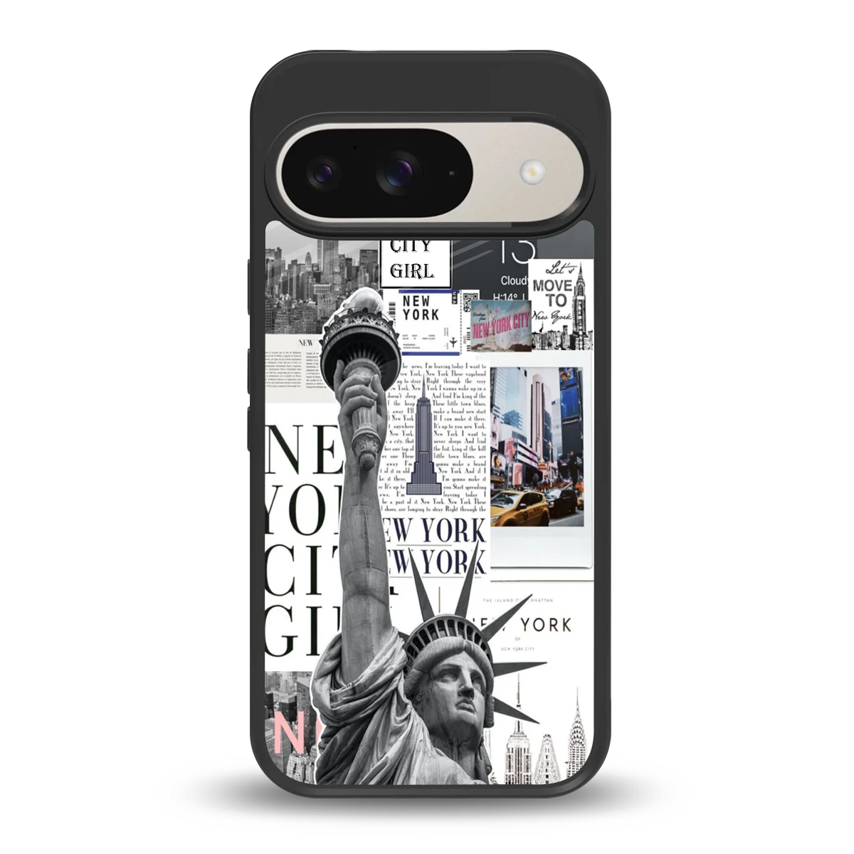 NY Dream back phone cover | glass case for google pixel 9
