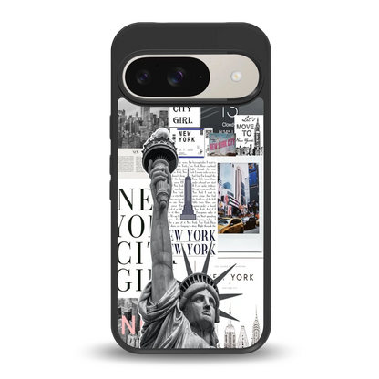 NY Dream back phone cover | glass case for google pixel 9
