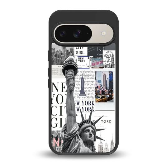 NY Dream back phone cover | glass case for google pixel 9