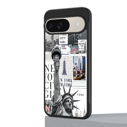 NY Dream google pixel 9 mobile cover | shockproof glass phone case