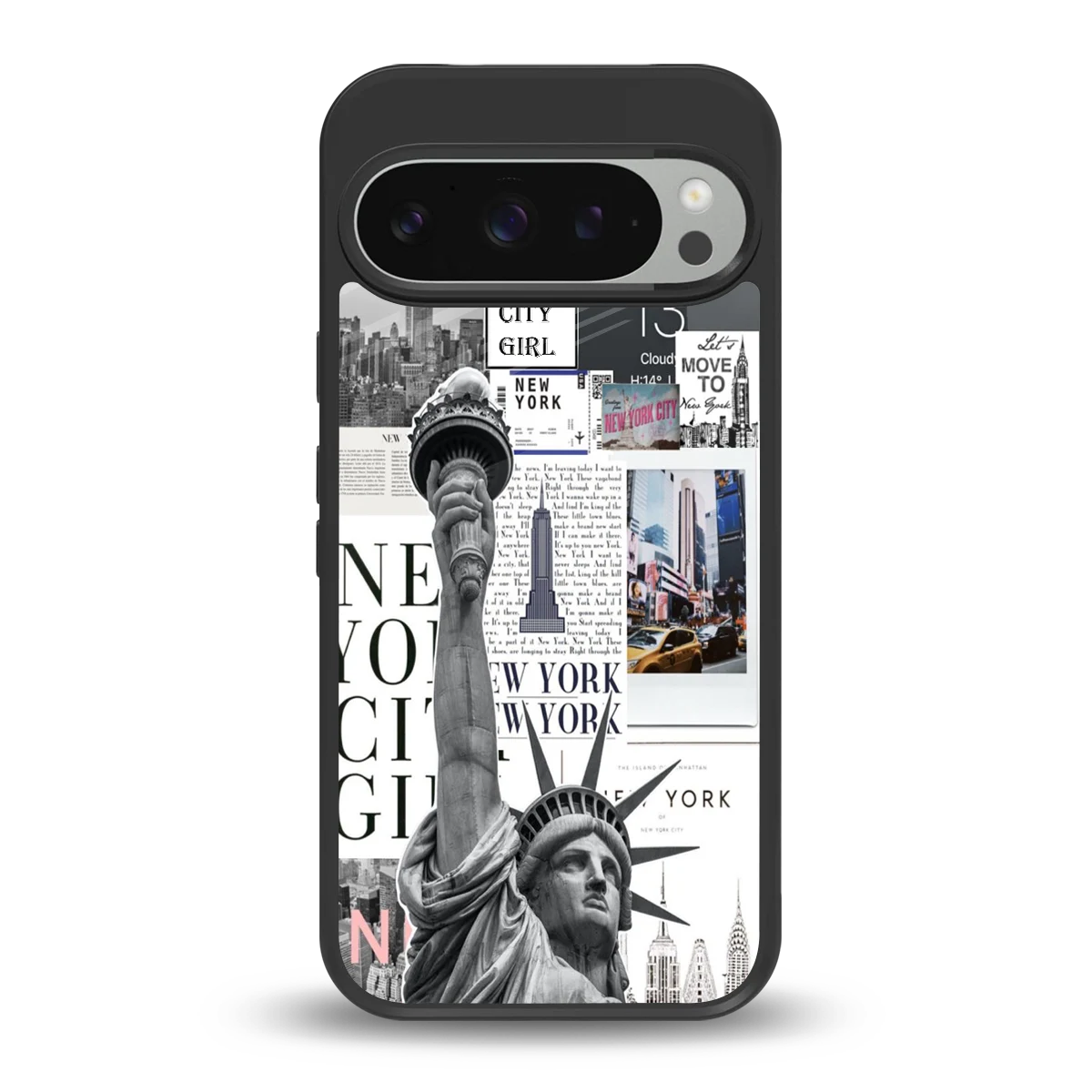 NY Dream back phone cover | glass case for google pixel 9 pro