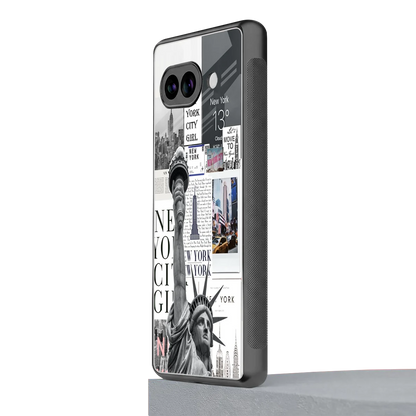 NY Dream google pixel 9a mobile cover | shockproof glass phone case