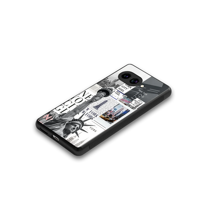 NY Dream stylish phone case for google pixel 10a | glossy glass and slim fit