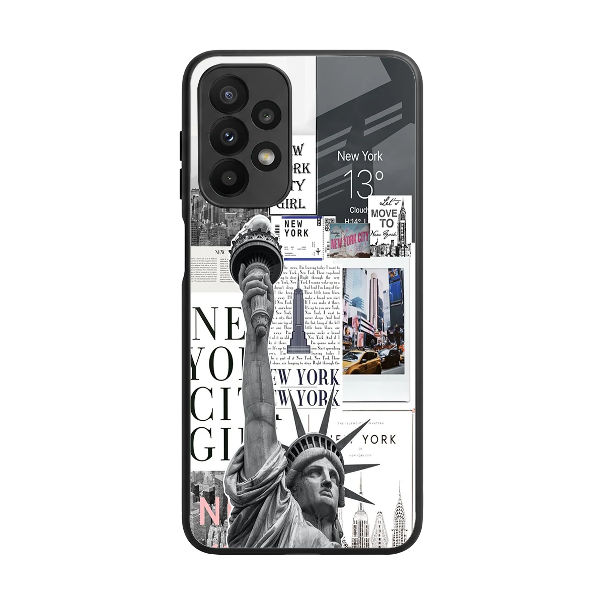 NY Dream back phone cover | glass case for samsung galaxy a23