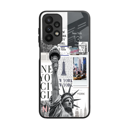 NY Dream back phone cover | glass case for samsung galaxy a23