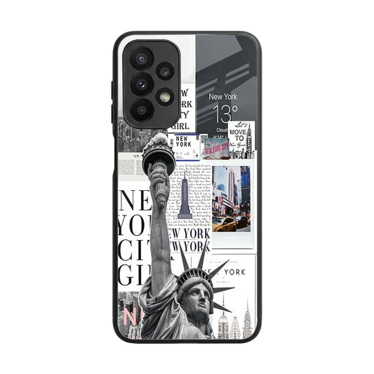 NY Dream back phone cover | glass case for samsung galaxy a23