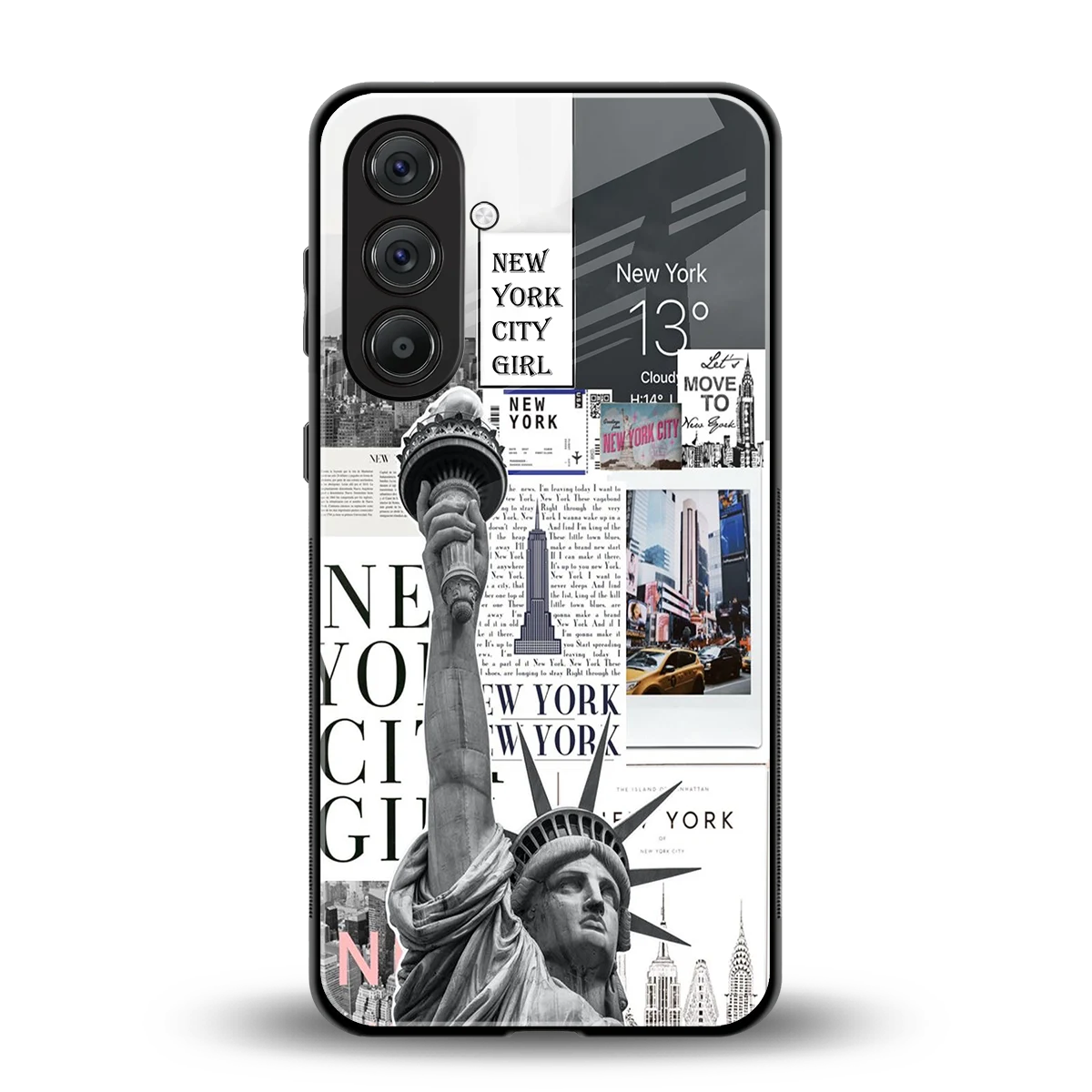 NY Dream back phone cover | glass case for samsung galaxy a55 5g
